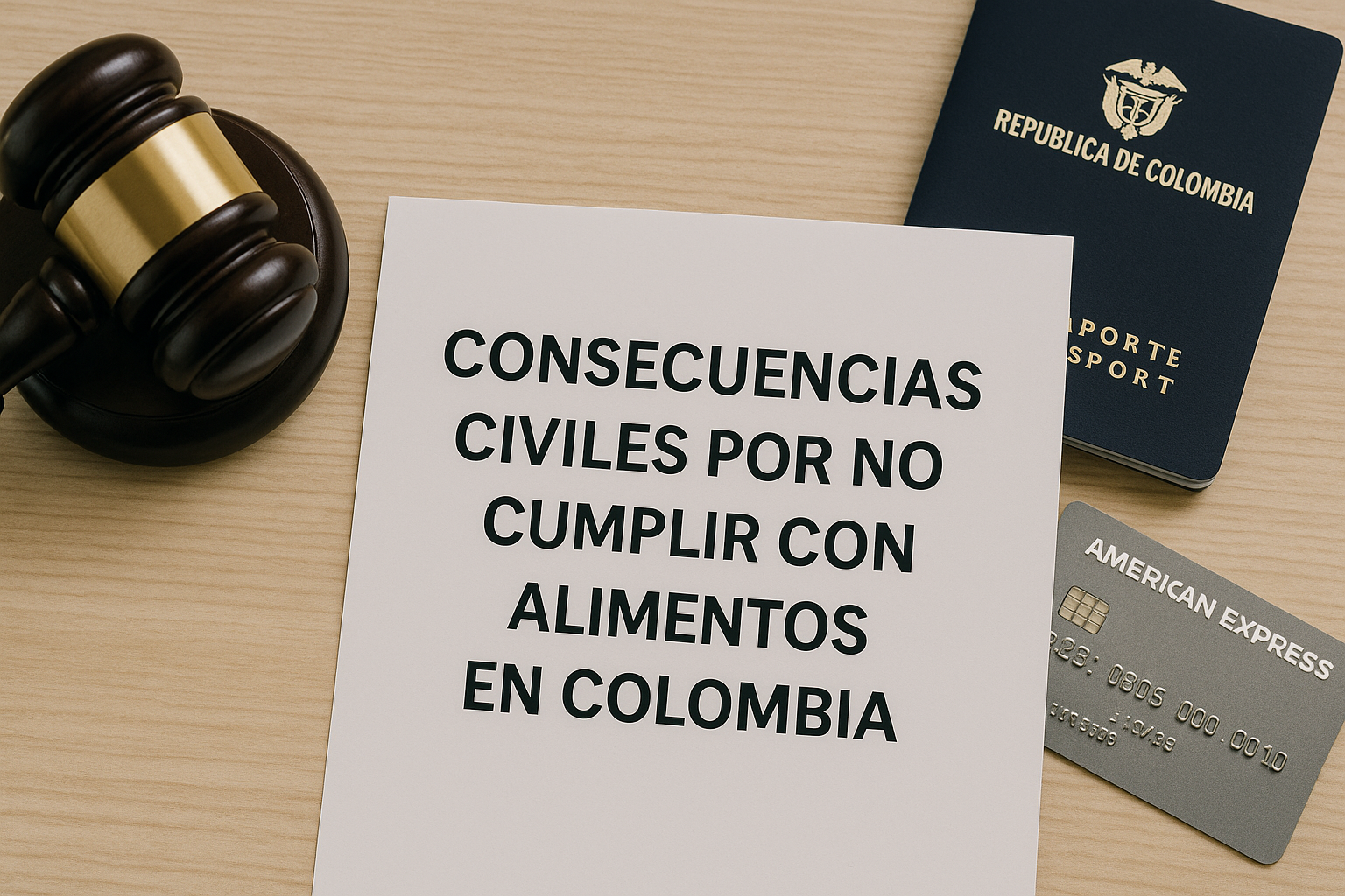 Consecuencias civiles por no cumplir con alimentos en Colombia
